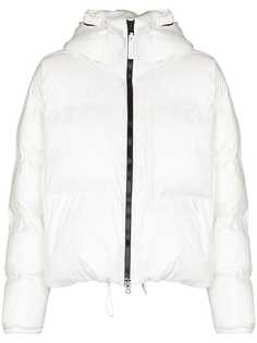 adidas by Stella McCartney logo-patch cropped puffer jacket