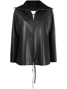 Jil Sander куртка оверсайз с воротником в рубчик