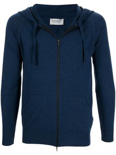 John Smedley шерстяное худи на молнии