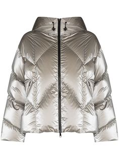Moncler Frele metallic puffer jacket