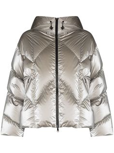 Moncler Frele metallic puffer jacket