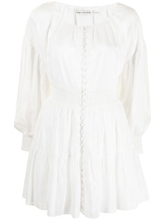Alice+Olivia ярусное платье мини Kiara