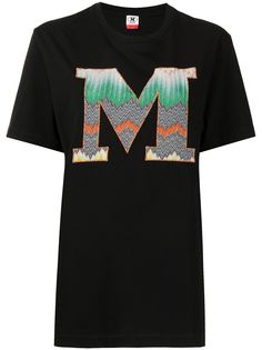 M Missoni футболка с вышитым логотипом