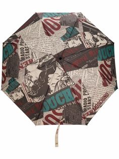 Love Moschino зонт с газетным принтом
