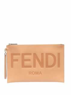 Fendi клатч с логотипом