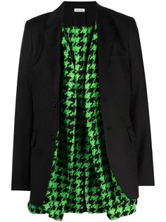 Comme Des Garçons Homme Plus однобортный пиджак в ломаную клетку