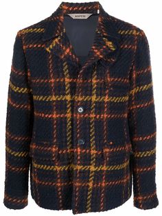 Aspesi клетчатый однобортный пиджак