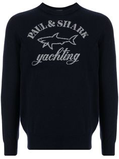 Paul & Shark джемпер вязки интарсия с логотипом
