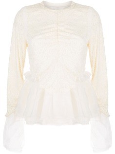 Renli Su блузка Lace с тюлем