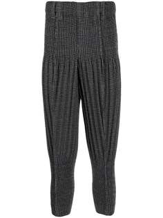 Homme Plissé Issey Miyake твидовые брюки в ломаную клетку
