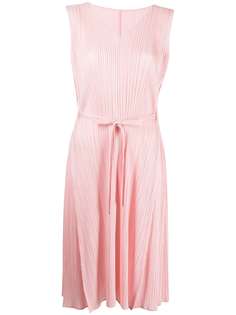 Pleats Please Issey Miyake плиссированное платье без рукавов