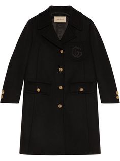 Gucci пальто с вышивкой Double G