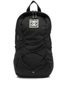 Chanel Pre-Owned рюкзак Sports 2003-го года с нашивкой-логотипом