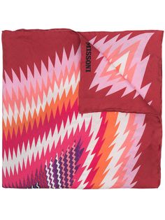 Missoni шелковый платок с узором зигзаг