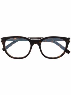 Saint Laurent Eyewear очки в круглой оправе черепаховой расцветки