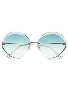 Chloé Eyewear солнцезащитные очки Tayla в массивной оправе
