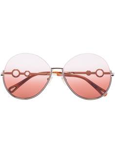 Chloé Eyewear солнцезащитные очки Sofya в круглой оправе