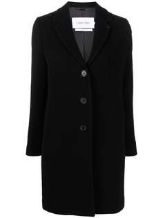 Calvin Klein однобортное пальто