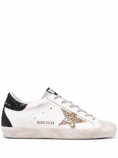 Golden Goose кеды на шнуровке с нашивками