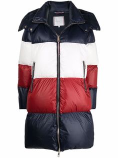 Tommy Hilfiger пуховик в стиле колор-блок
