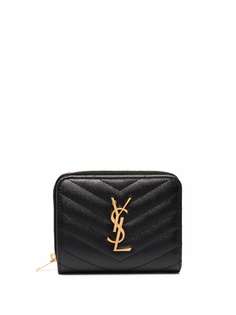 Saint Laurent компактный кошелек с круговой молнией