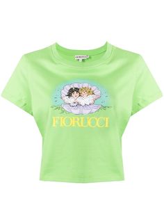 Fiorucci укороченная футболка Venus Angels с логотипом