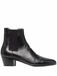 Saint Laurent ботинки на низком каблуке