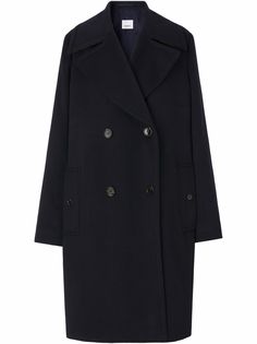 Burberry двубортное кашемировое пальто