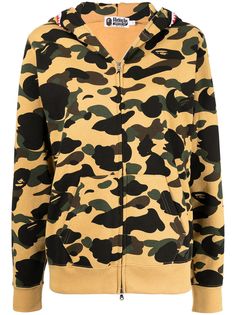 A BATHING APE® худи на молнии с камуфляжным принтом