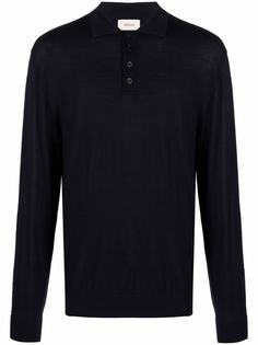 Z Zegna шерстяная рубашка поло