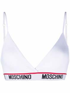 Moschino топ-бралетт с вышитым логотипом