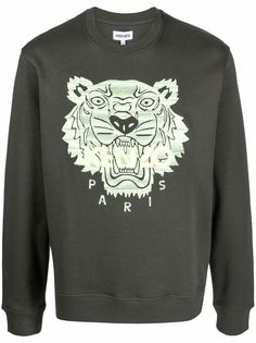 Kenzo толстовка Tiger из органического хлопка