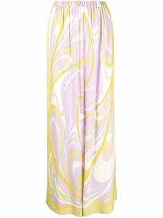 Emilio Pucci широкие брюки с принтом Onde