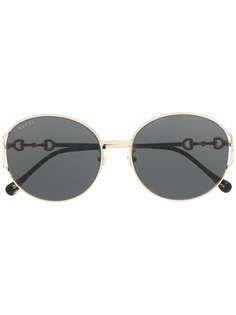 Gucci Eyewear солнцезащитные очки в круглой оправе
