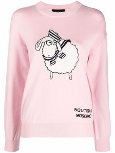 Boutique Moschino джемпер с принтом