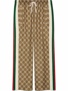 Gucci спортивные брюки с кулиской и логотипом Interlocking G