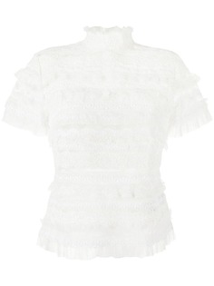 Ermanno Scervino кружевная блузка с высоким воротником