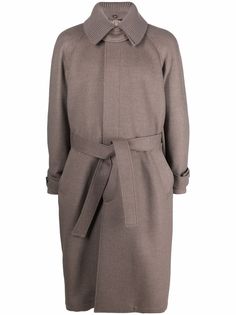 Emporio Armani однобортное пальто с поясом