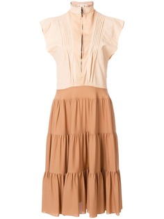 Chloé многоуровневое платье Runway
