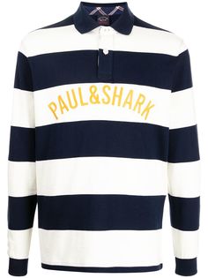 Paul & Shark полосатая рубашка поло с логотипом