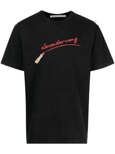 Alexander Wang футболка с логотипом