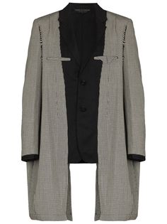 Comme Des Garçons Homme Plus двустороннее пальто в клетку
