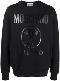 Moschino толстовка с тисненым логотипом