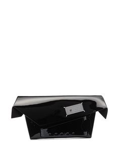 Maison Margiela Snatched patent-leather clutch bag