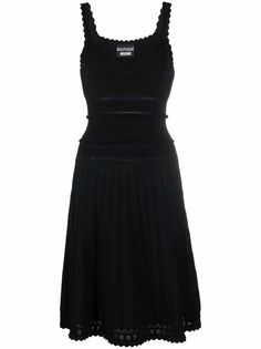 Boutique Moschino платье с V-образным вырезом и фестонами