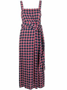 Boutique Moschino платье с завязками и принтом