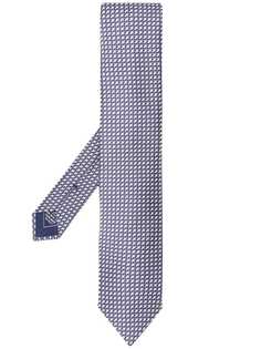 Brioni галстук с геометричной вышивкой