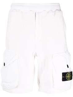 Stone Island шорты карго с нашивкой Compass