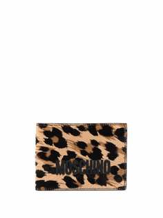 Moschino кошелек с леопардовым принтом