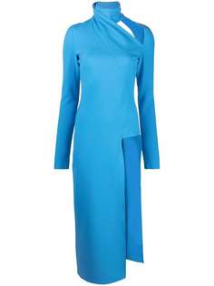 ALESSANDRO VIGILANTE платье миди с разрезом сбоку